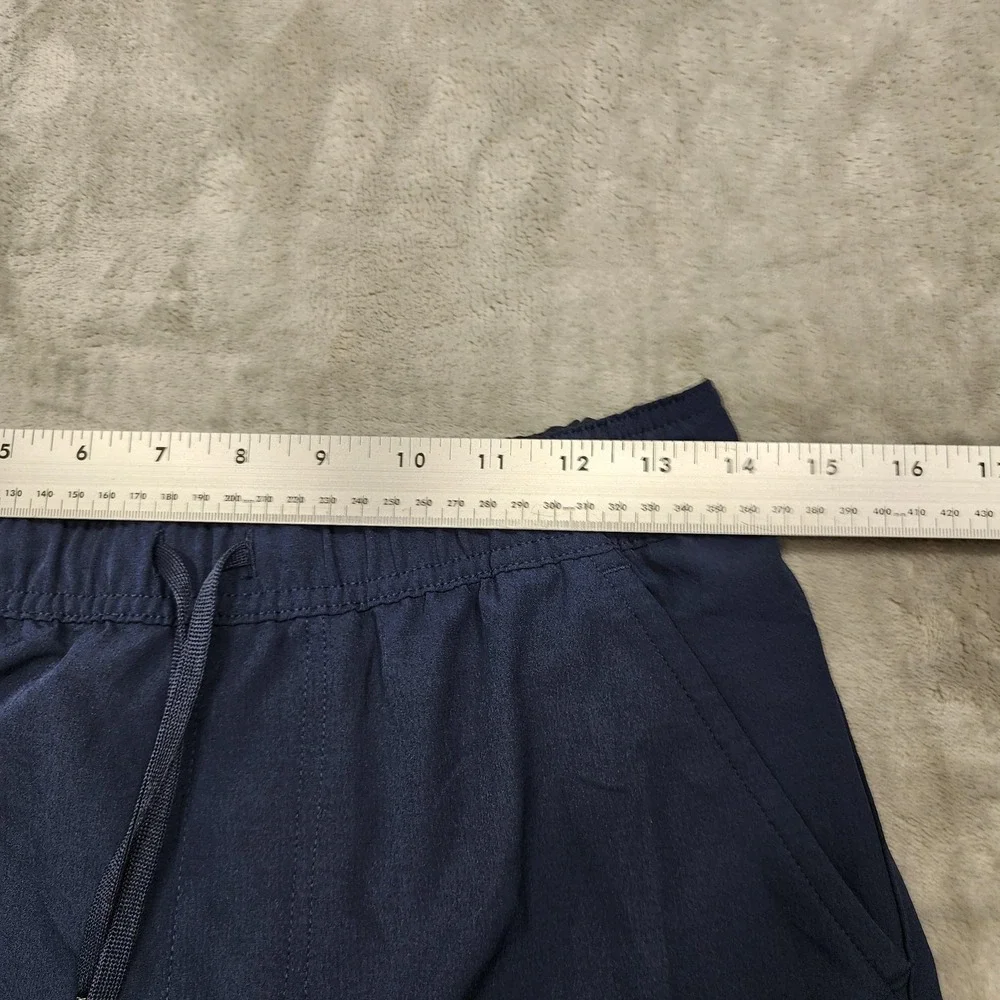 Gerry Shorts‎ Mens S Blue Stretch Pull On Zip Pocket Drawstring Athletic Workout